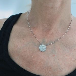 Phillips House Pavé Diamond Infinity Disk Necklace